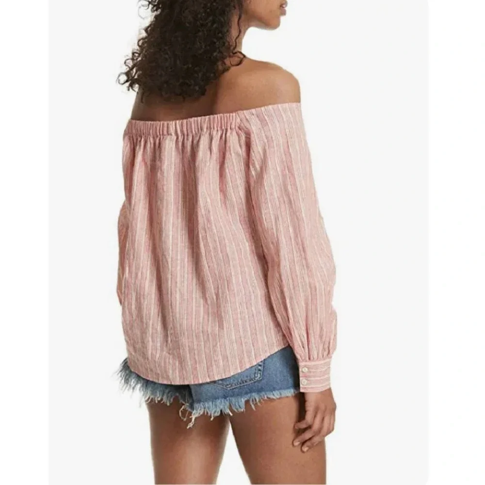 FREE PEOPLE Womens Top Hello There Relaxed Stylish Red‎ Size S OB767675